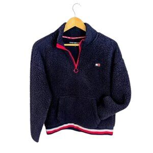 Tommy Hilfiger Sport Sherpa 1/4 Zip Pullover | Navy | M